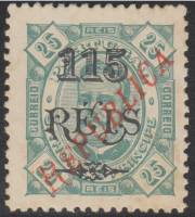 (№1913-163) Марка Сан-Томе и Принсипи 1913 год "Король Карлос I надпечаткой", Гашеная