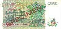 () Банкнота Заир 30.06.1988 год 50  ""   UNC
