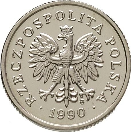 () Монета Польша 1990 год 5  &quot;&quot;    AU