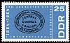(1964-055) Марка Германия (ГДР) "Печать"  голубая  Международная организация труда II Θ