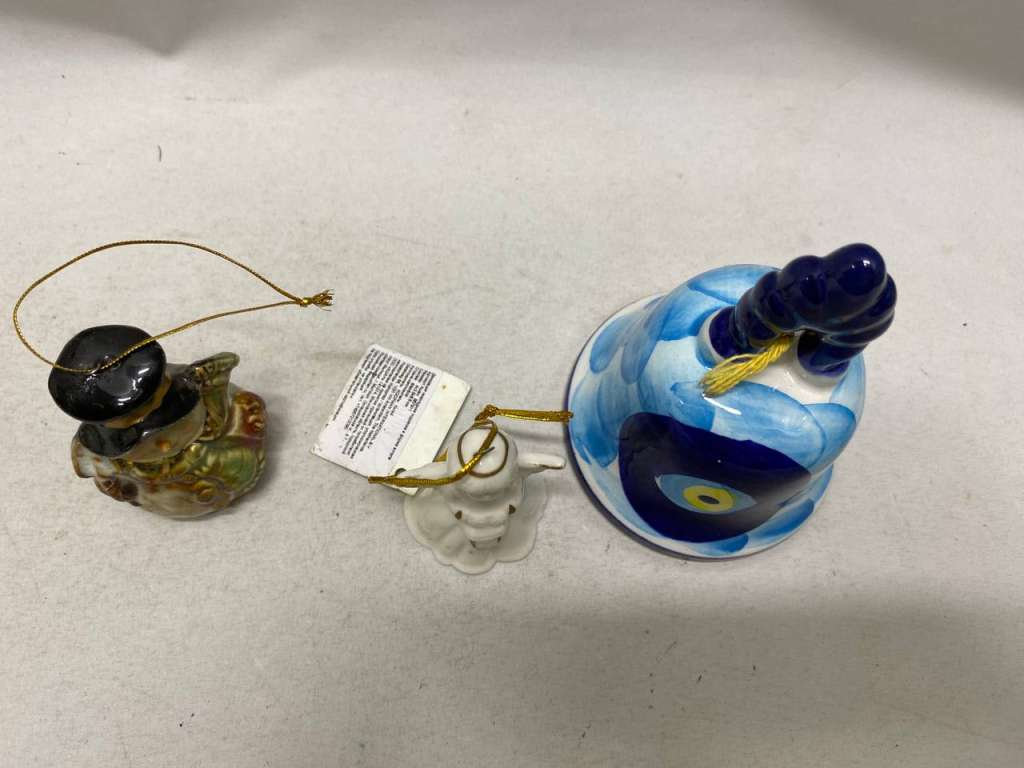 Сувенир колокольчик фарфор 3 шт