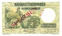 (№1928P-101s) Банкнота Бельгия 1928 год "50 Francs"