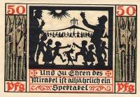 (№1920) Банкнота Германия 1920 год "50 Pfennig"
