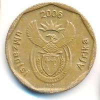 (№2006km488) Монета Южная Африка 2006 год 20 Cents (uMzantsi Африка - легенда коса)