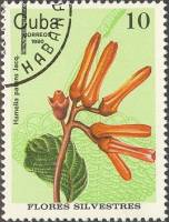 (1980-074) Марка Куба "Хамелия"    Полевые цветы III O