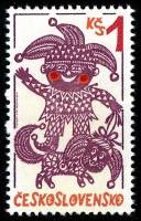 (1980-039) Марка Чехословакия "Клоун"    Силуэты III Θ