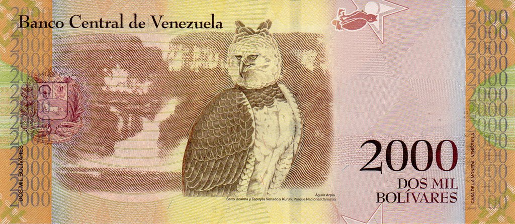 (2016) Банкнота Венесуэла 2016 год 2 000 боливаров &quot;Гуайкайпуро&quot;   UNC