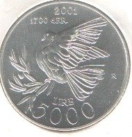 () Монета Сан-Марино 2001 год 5000  ""    AU