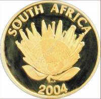 (№2004km402) Монета Южная Африка 2004 год 25 Rand (10-летие демократии)