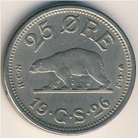 (№1926km5) Монета Гренладия 1926 год 25 Oslash;re