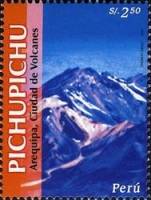 (№2006-2052) Марка Перу 2006 год "Вулканы Арекипы Pichupichu", Гашеная