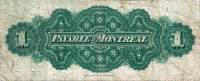 (№1870P-12a) Банкнота Канада 1870 год "1 Dollar"