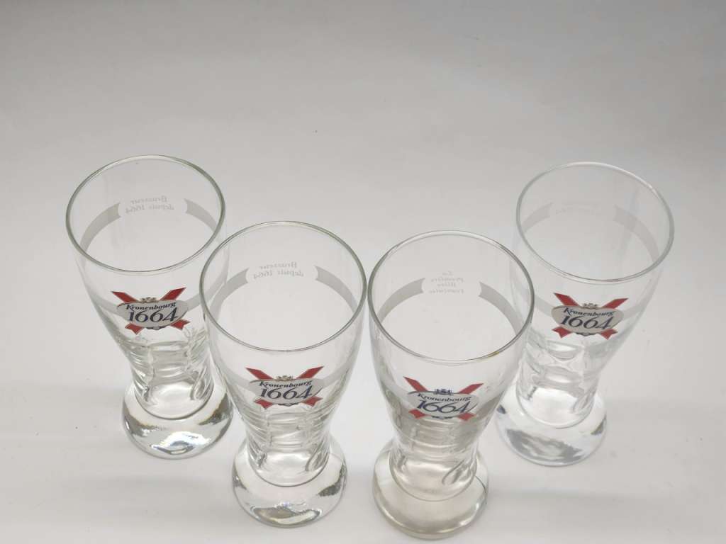 Бокалы для пива 0.25 л 4 штуки Kronenbourg 1664