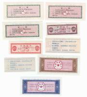 Набор хлебных карточек Китая (64 штуки), Года и номиналы на фото, AU