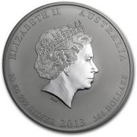 (№2013km1996) Монета Австралия 2013 год 300 Dollars (Год Змеи)