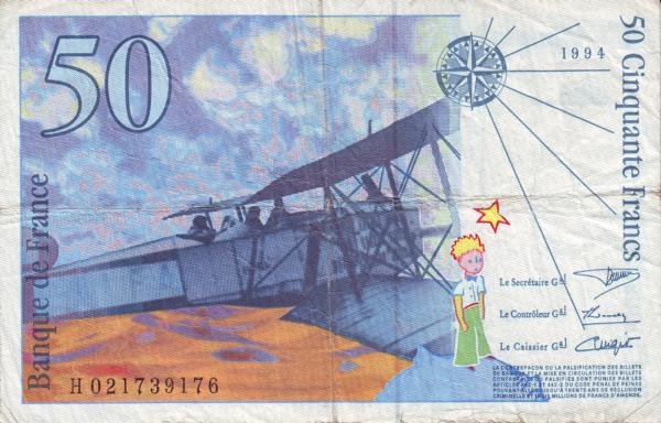 () Банкнота Франция 1996 год 50  &quot;&quot;   UNC