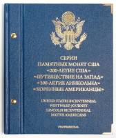 Альбом для памятных монет США 200 лет США Путешествие на запад 200 лет Линкольна Professional Россия