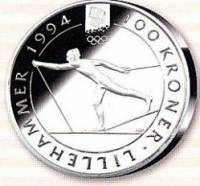() Монета Норвегия 1991 год 100  ""   Биметалл (Серебро - Ниобиум)  UNC