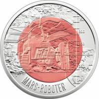(009) Монета Австрия 2011 год 25 евро "Роботизация"  Биметалл (Серебро - Ниобиум)  BU