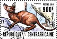 Марка Центрально-Африканская Республика 2016 год "Петерболд", Гашеная