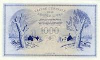 (№1941P-14s1) Банкнота Экваториальная Африка 1941 год "1,000 Francs"