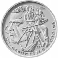 (2016) Монета Германия (ФРГ) 2016 год 20 евро "Отто Дикс"  Серебро Ag 925  PROOF