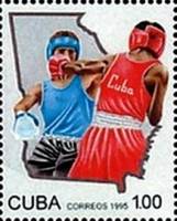 (№3848) Марка Куба 1995 год "Бокс", Негашеная