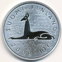 (№2008km142) Монета Финляндия 2008 год 10 Euro (100 - летию со дня рождения писателя Мика Валтари)