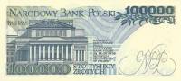 (1990) Банкнота Польша 1990 год 100 000 злотых "Станислав Монюшко"   UNC