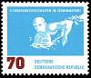 (1962-047) Марка Германия (ГДР) "Водное поло"    ЧЕ по плаванию II Θ