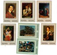 1973-035-41  Серия Набор марок (7 шт) СССР  Русская живопись XIX века III O