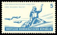 (1962-008) Марка Германия (ГДР) "Летчик"    Народная Армия ГДР III Θ