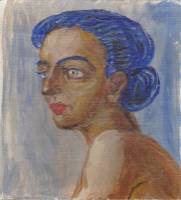 Картина "Этюд", В.М. Чуркин, на холсте без рамы, 2002 г. (сост. на фото)
