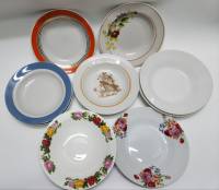 Тарелки суповые разные 10 штук