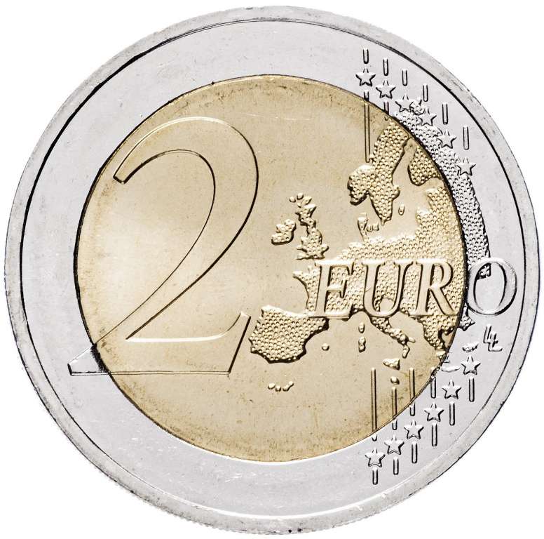 013 Монета Германия (ФРГ) 2014 год 2 евро Нижняя Саксония Двор F Биметалл  VF