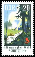 (1969-032) Марка Германия (ГДР) "Ручей"    Защита лесов II Θ