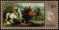 (1968-072) Марка Польша "Охота с соколом"   Охота в живописи III Θ