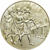 (001) Монета Австрия 2002 год 10 евро "Замок Амбрас"  Серебро Ag 925  UNC