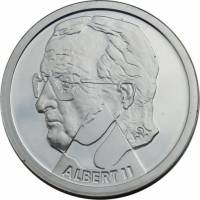 (2000) Монета Бельгия 2000 год 200 франков ""  Серебро Ag 925  UNC
