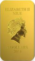 () Монета Остров Ниуэ 2014 год 2  ""    AU