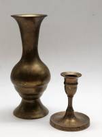 Ваза и подсвечник латунь