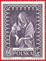 (1956-039) Марка Польша "Мадонна"   Международная музейная неделя II Θ