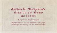 (№1920) Банкнота Австрия 1920 год "50 Heller"