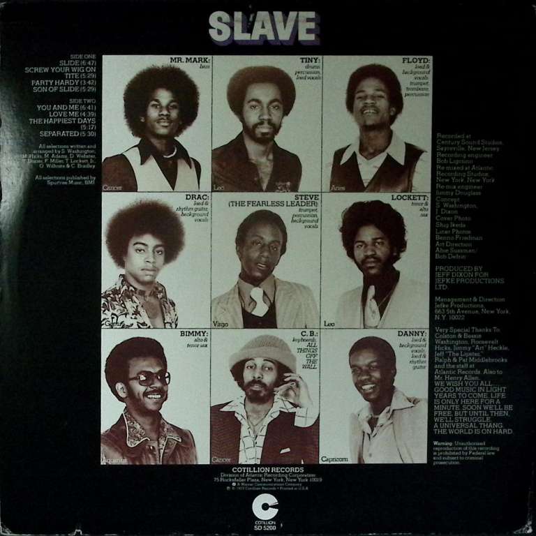 Пластинка виниловая Slave Original Album Warner Music Group 300 мм. (Сост. отл.)