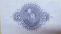 (,) Банкнота Швеция 1952 год 5 крон "Густав I Васа"   UNC
