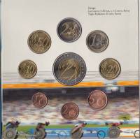 (2005 II, 9 монет) Набор монет Финляндия 2005 год "Чемпионат мира по лёгкой атлетике"   Буклет