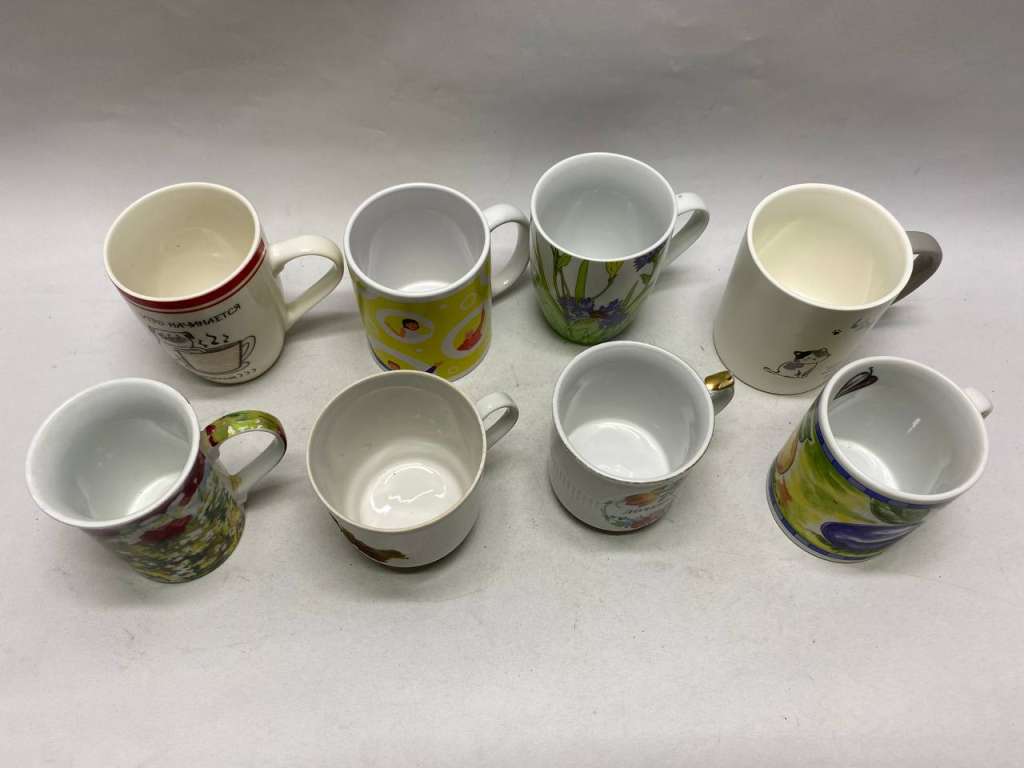 Чашка с рисунком 8 шт