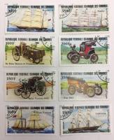 --  Набор марок Коморы 8 шт.  Гашёные , III Θ