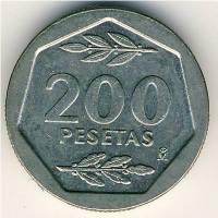 () Монета Испания 1986 год 200  ""   Медь-Никель  UNC