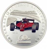 (№2007) Монета Палау 2007 год 2 Dollars (Феррари 60-Летний Юбилей)